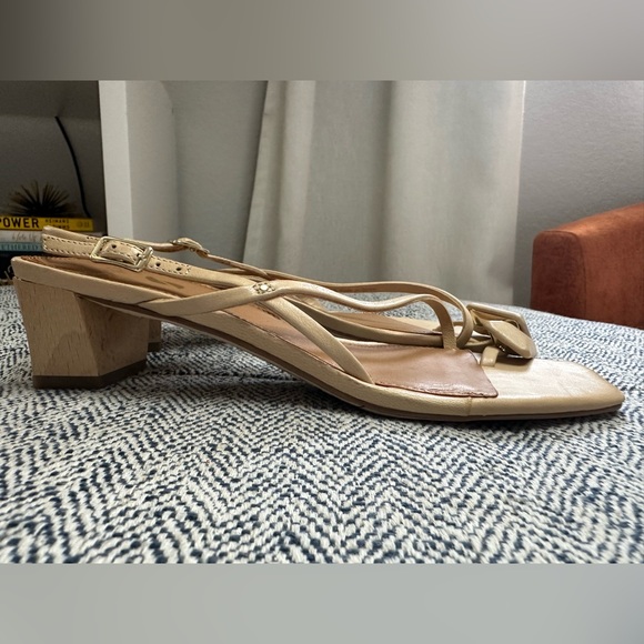 Franco Sarto Womens Courtney Dress Slingback Leather Sandals Shoes Size 6 - Picture 4 of 4